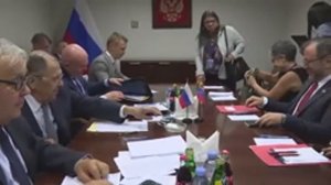 С.В.Лавров и Министр иностранных дел Венесуэла И.Хиль, Нью-Йорк, 26 сентября 2025 года