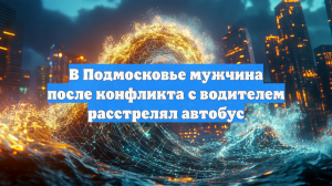 В Подмосковье мужчина после конфликта с водителем расстрелял автобус