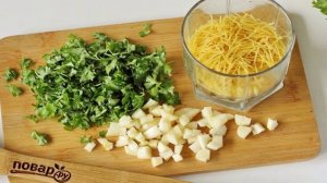 Куриный суп с чесноком