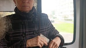 вид из кабины водителя автобуса по маршруту 466 на автобусе лиаз