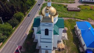 Восстановленная церковь. Еще идёт ремонт