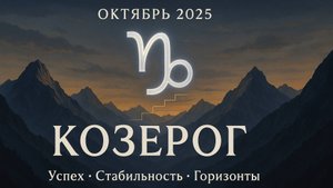 Козерог — Гороскоп на октябрь 2025 | Успех, стабильность и новые горизонты