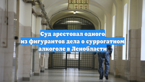 Суд арестовал одного из фигурантов дела о суррогатном алкоголе в Ленобласти