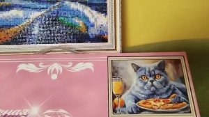 Это четвёртая картина из алмазной мозаики.27.09.2025г.