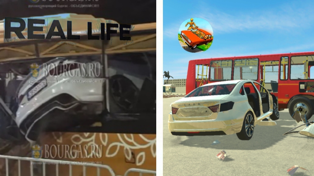 Аварии на реальных событиях в ВАЗ Краш тест симулятор 2 и Beamng. Drive #42 смотреть онлайн