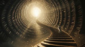 Infinite Library Planet 📚 2-Hour Dream Ambience ｜ Glowing Core Star ｜ Floating Staircase ｜ Awe