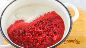 Клюква протертая с сахаром