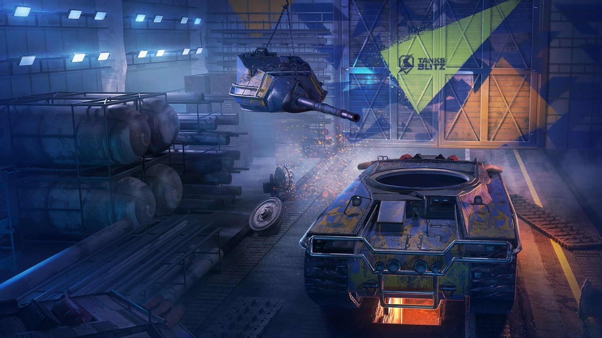 Играем в Tanks blitz.(22)