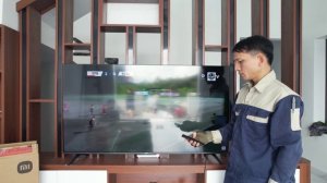 Lắp tivi XIAOMI A Pro 55 inches cho khách hàng ở thôn Giáo, Tiên Lãng, thành phố Hải Phòng.