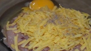 Котлеты из рубленого куриного филе с сыром