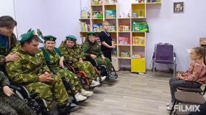 Совместное выступление в детской библиотеке им.С.Я.Маршака с клубом "Пограничники - детям".