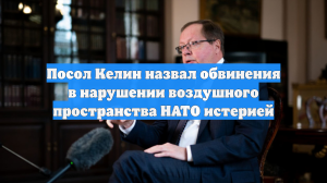 Посол Келин назвал обвинения в нарушении воздушного пространства НАТО истерией