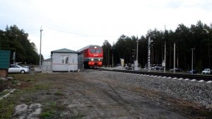 ТЭП70БС-267 с пригородным поездом Барнаул-Ребриха