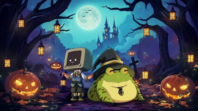 Halloween Adventure Haunted Autumn House Halloween Lofi Aesthetic Lofi смотреть онлайн
