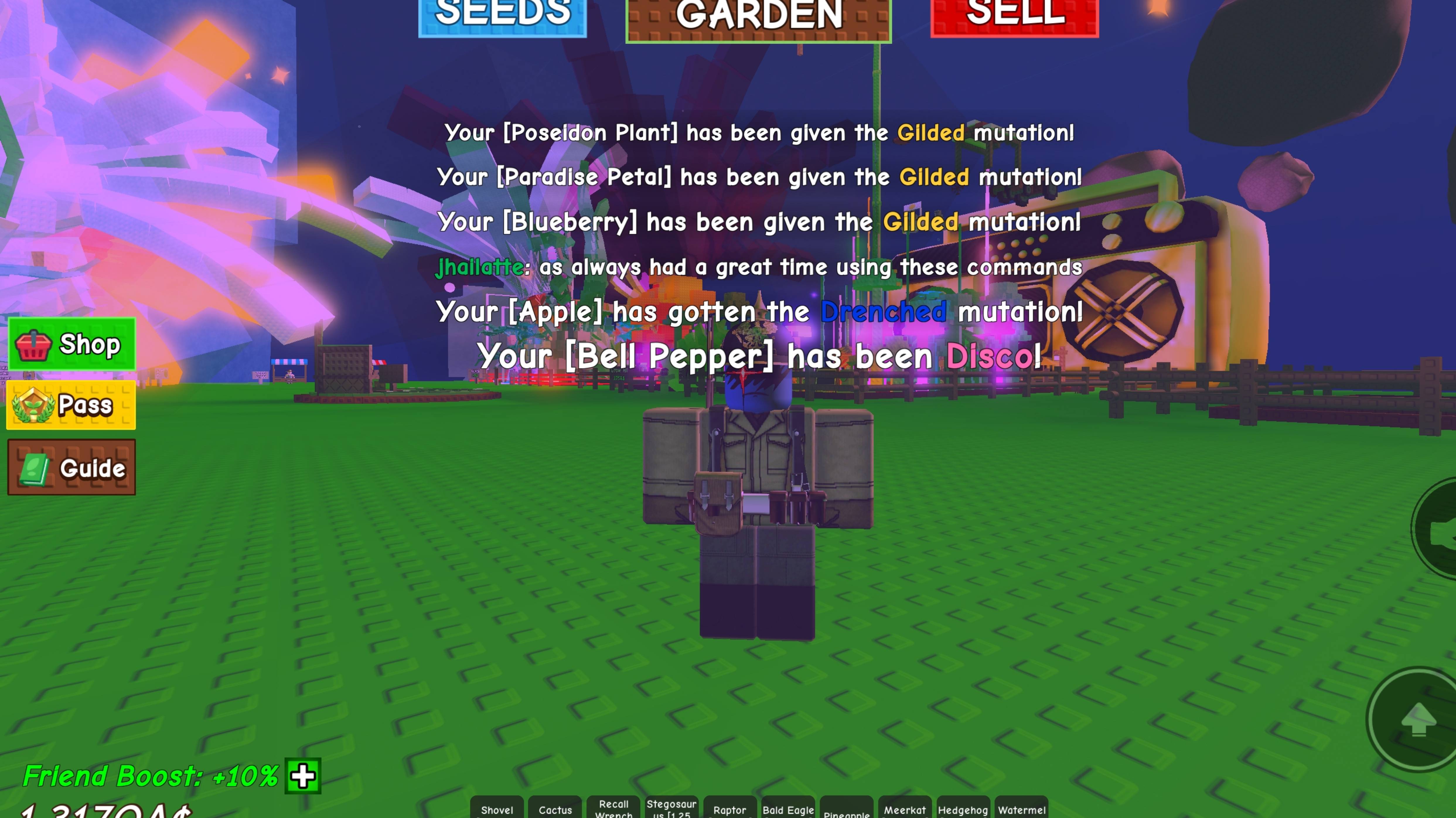 Roblox вырасти  сад обновление