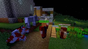 Я нашёл друзей в Minecraft! Это было так здорово! Мы вместе строили дома, исследовали мир и сражалис