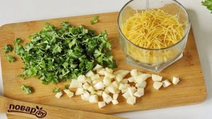 Куриный суп с чесноком