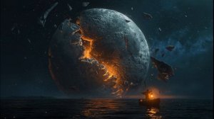 Shattered Moon Over Black Ocean 🌑 2-Hour Epic Ambience ｜ Molten Light