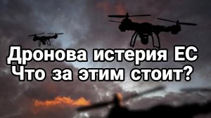ДРОНОВАЯ ИСТЕРИЯ В ЕС ЧТО ЗА ЭТИМ СТОИТ
