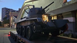 Возвращение танка БТ-7 на выставку "Моторы Войны", 26 апреля 2025