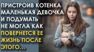 Пристроив котенка маленькая девочка и подумать не могла как повернется ее жизнь после этого