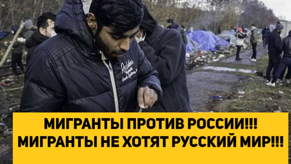 МИГРАНТЫ ПРОТИВ РОССИИ!!! МИГРАНТЫ НЕ ХОТЯТ РУССКИЙ МИР!!!