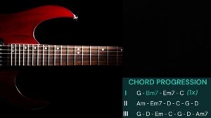 Tearful Emotional Rock Ballad Guitar Backing Track in G