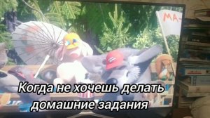 Когда задали много домашки