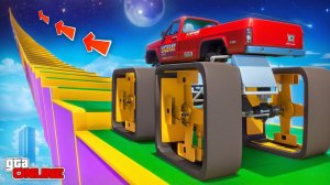 СМОЖЕТ ЛИ БИГФУТ НА КВАДРАТНЫХ КОЛЕСАХ ЗАБРАТЬСЯ ПО СТУПЕНЬКАМ ЛЕСТНИЦЫ? ЭКСПЕРИМЕНТЫ ГТА 5
