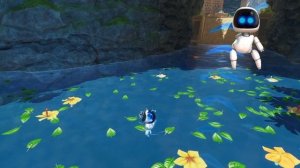 Робот Астробот в подводном мире. Astro Bot под водой. PlayStation 5 (PS5).