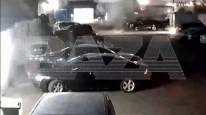 Момент падения БПЛА в Реутове