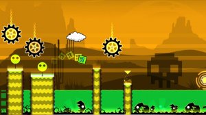 игра геометри дэш зимний. прохождение уровней.