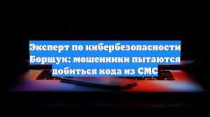 Эксперт по кибербезопасности Борщук: мошенники пытаются добиться кода из СМС