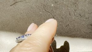 Кольцо с кианитами и бриллиантами Размер 16,5 Кианиты  1,20 карат Бриллианты  1,20 карат ХХХ170