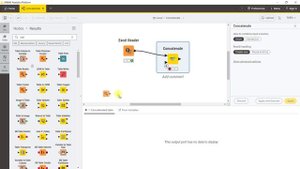 KNIME. Concatenate node. Конкатенация таблиц