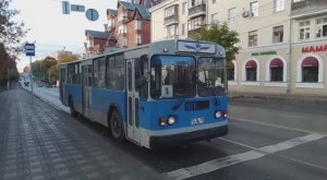 Кировский троллейбус. Поездка на троллейбусе ЗиУ-682Г № 545