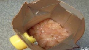 Куриный рулет в пакете