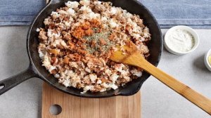 Мусака с баклажанами и рисом