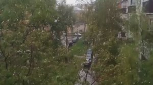спустя 12 лет назад Снег в сентябре Казани 28.09.2013г