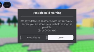 внимание у меня ошибка 666 в roblox