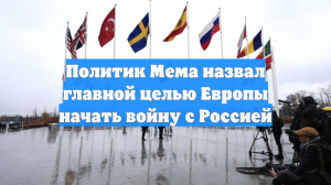 Политик Мема назвал главной целью Европы начать войну с Россией