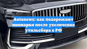 Autonews: как подорожают иномарки после увеличения утильсбора в РФ