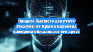 Защита бывшего депутата Госдумы от Крыма Бальбека намерена обжаловать его арест