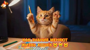 Как знания меняют жизнь Кошек 🐱😹🐱 Юмор от ИИ