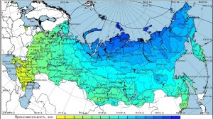 Климатическая карта А10 СП131.13330.2025