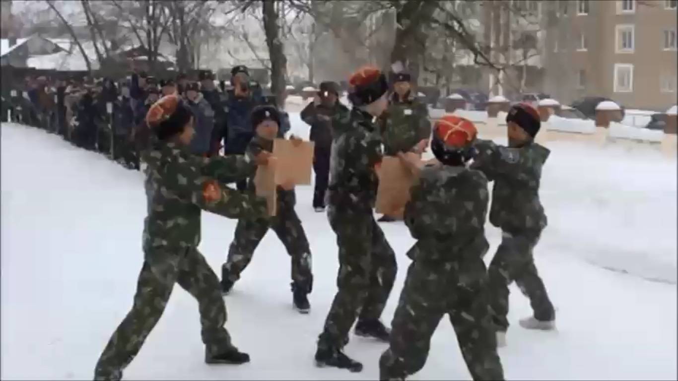 Показательные выступления моршанских казачат на 