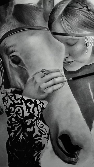 Процесс рисования карандашом 