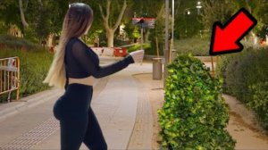 The Best Scares and Screams in Spain ! Bushman Prank !