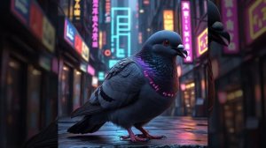 Голубь оживленная фотография.с ИИ!