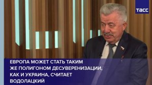 Европа может стать таким же полигоном десуверенизации, как и Украина, считает Водолацкий
